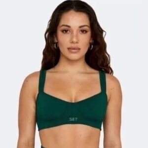 SET Active Deep Green Sports Bra